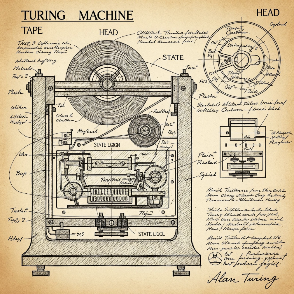 Alan Turing Enigma concept